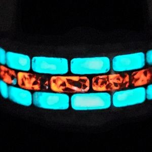 Custom handmade opal glow ring